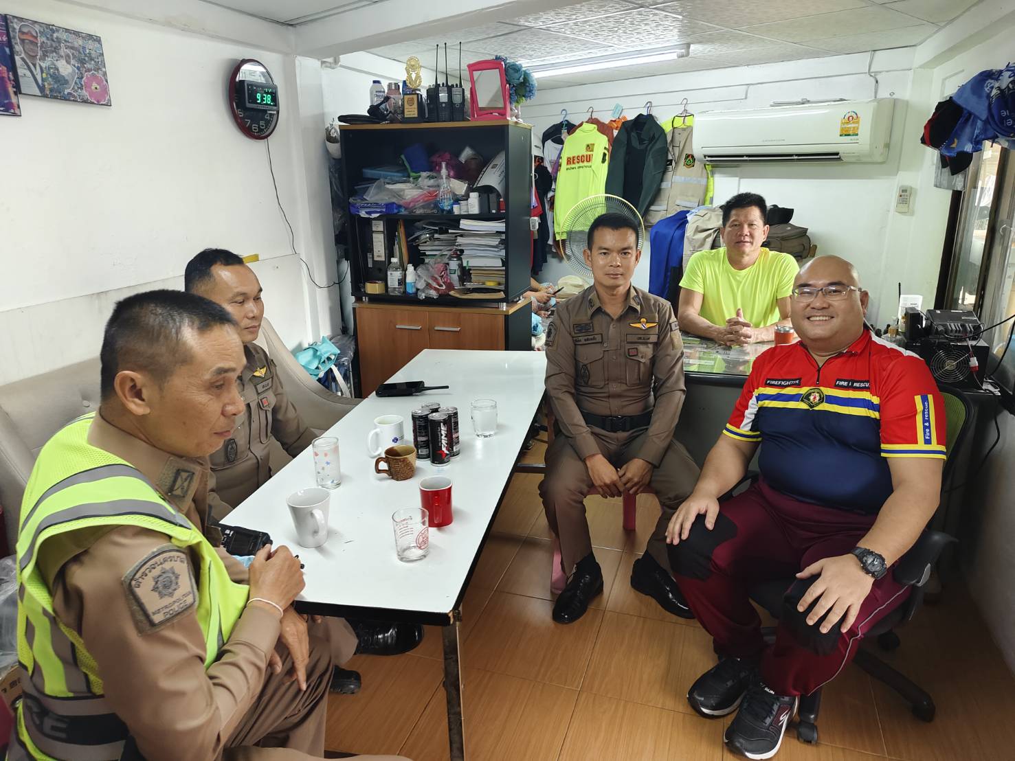 ตรวจเยี่ยมและประสานการปฏิบัติ เจ้าหน้าที่ อปพร.